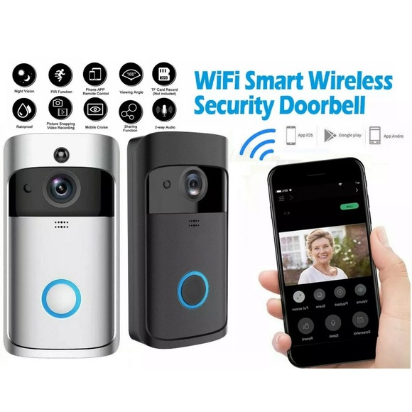 Wireless WiFi Video Doorbell Smart Phone DoorRing - Picture 4 of 7